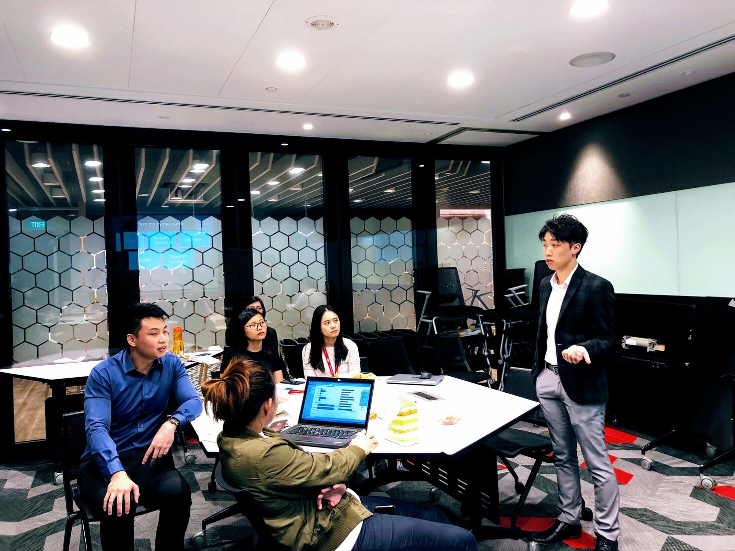 Facilitator guiding participants through a practical exercise